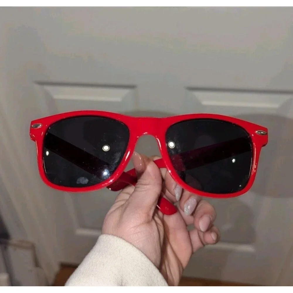 Jack Daniels Tennessee Fire Whiskey Red Promo Plastic‎ Wayfair Square Sunglasses